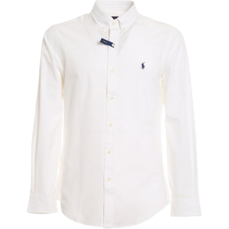 

Рубашка с длинным рукавом на пуговицах с вышивкой логотипа Polo Ralph Lauren Мужские рубашки Белый 710832480-002 L