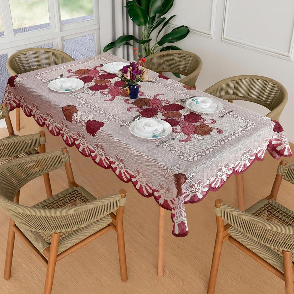 Premium Center Table Cloth, Soft and Durable Fabric (Blueberry Mgold, 40x60 Inch- Center Table)