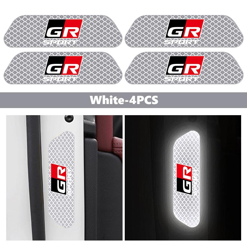 Car Stickers Wheel Eyebrows Reflective Warning Stickers Reflective Strip Accessories For S1 Crown GR Corolla YARIS Auris JH0