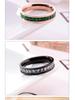 Zirconia Starry Sky Square Diamond Titanium Steel Women's Ring