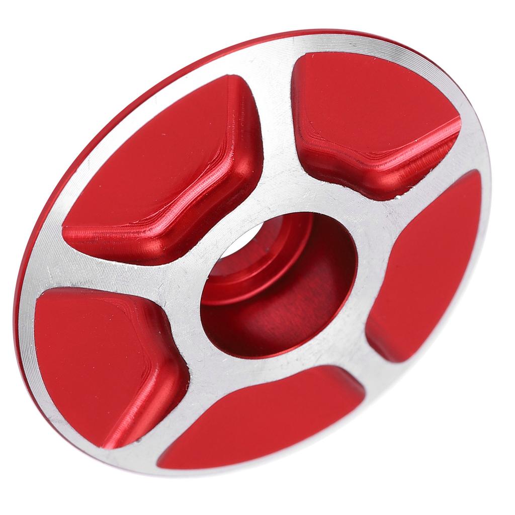 Bicycle Front Fork Headset Cover Replaceable Lightweight Mountain Road Bike Stem AccessoriesRed