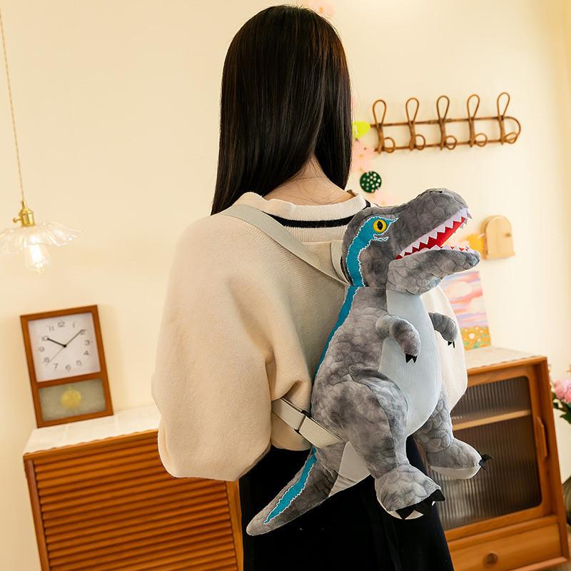 Plysch Dinosaurie Ryggsäck För Småbarn Mysiga T-rex Och Triceratops Designer