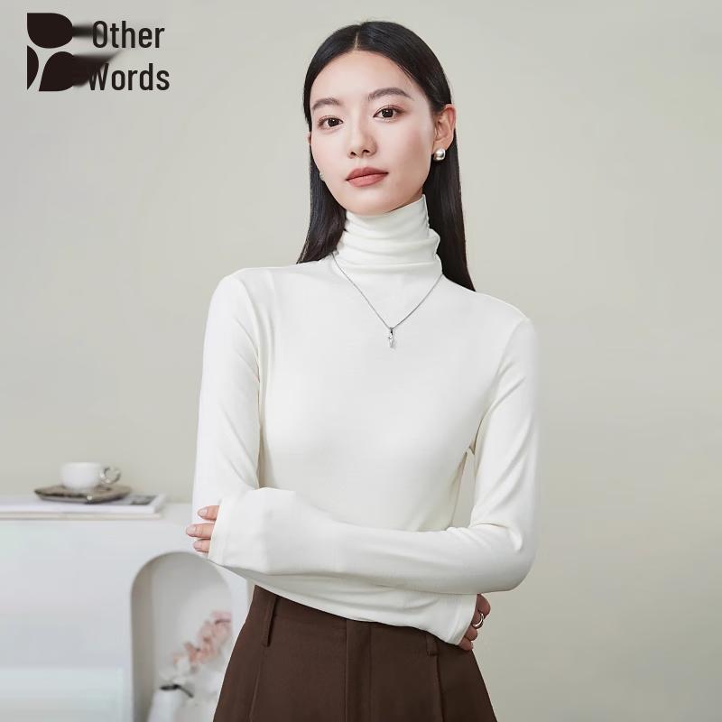 Bieyu Women s Turtleneck Long-Sleeve Base Layer Top M