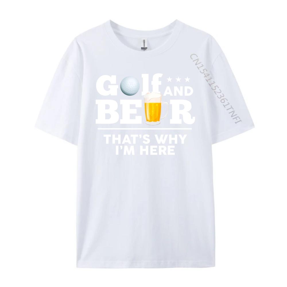 Golf and Beer Joke Dad Funny Fathers Day Drinking Birthday Red And Black Graphic T Shirt Anime Valentines Day