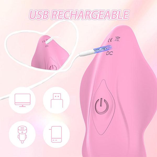 Wearable Remote Control Vibrator Discreet Panty Clitoral Massager, G Spot Butterfly Vibrators with 9 Vibration for Women
