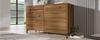 (=834445AAD) Kommode, Sideboard mit 6 Schubladen, 120 x 40 x 76 cm in Dunkler Eiche, Sideboard Highboard für Schlafzimmer & Alle Wohnbereiche
