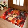 Retro Anime The Promised Neverland Floor Mat Cozy Flannel Soft Thick Non-Slip Mat For Living Room Bedroom Kitchen Decor Rugs