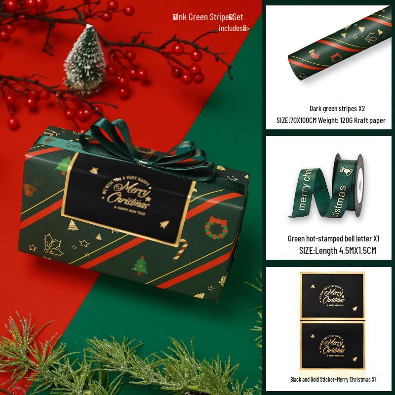 Large Retro Style Kraft Wrapping Paper for Christmas, Birthdays, and Meetings