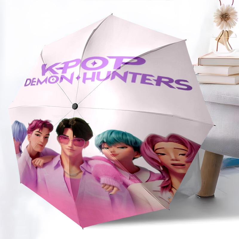 K-Pop Demon Hunters: Urban Fantasy Folding umbrella durable Umbrella Gift travel printing