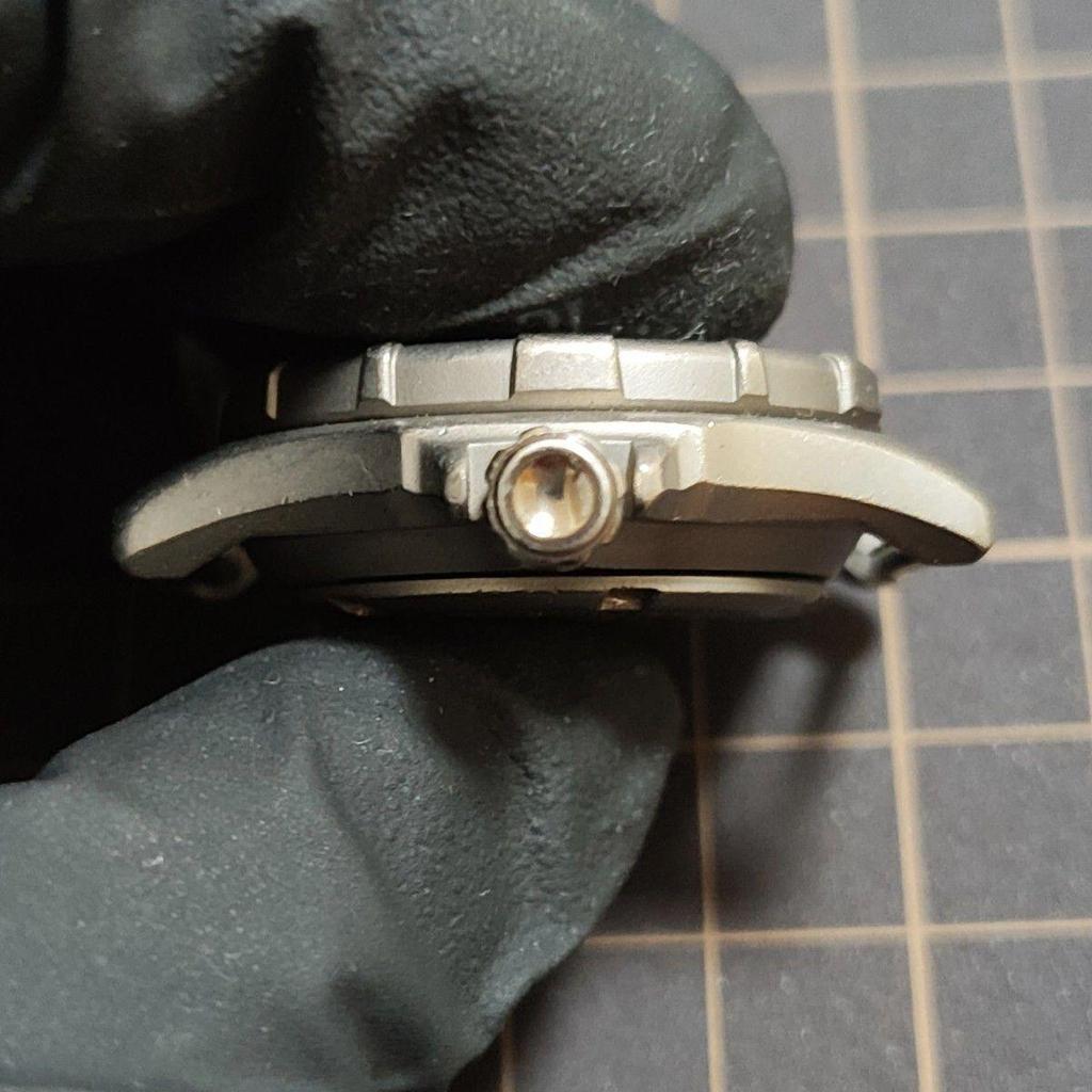 Used [Working Item] SEIKO SCUBA Titanium Diver Watch New Battery Wristwatch Management K26