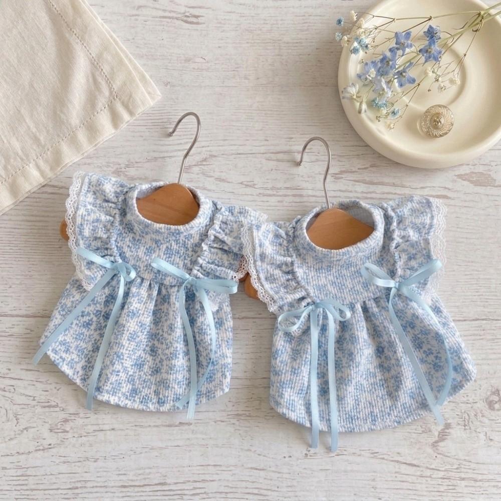 Floral Printed Puppy Princess Skirt XS-2XL Pet Skirt Breathable Cat Dog Flower Dress Spring Summer