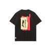 Li Ning Wu Chuang Wu Yi Color Block Logo Bedrucktes Kurzarm-T-Shirt Unisex Oberteile Schwarz AHSRA59-2