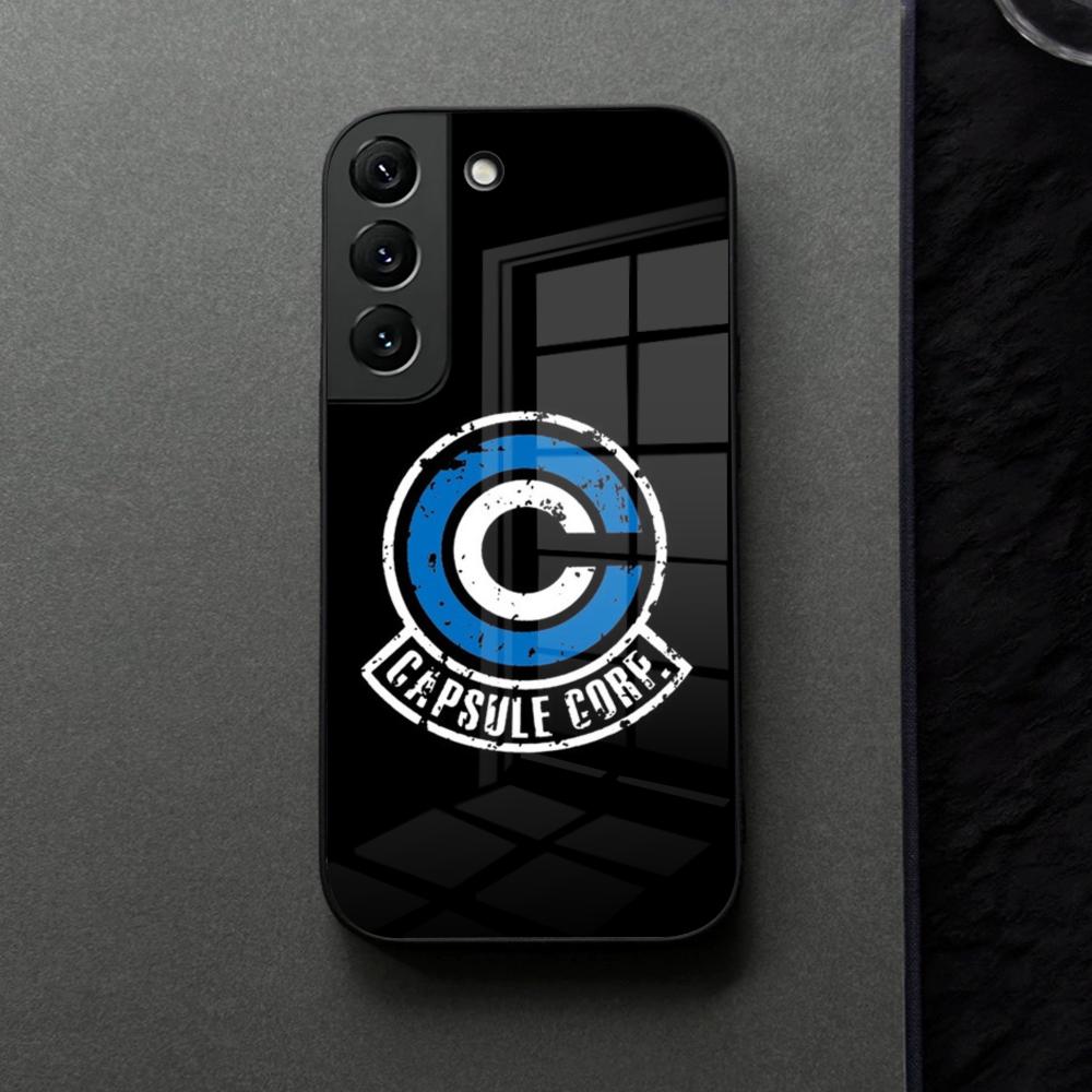 Capsule Corp Skullies Phone Case Glass For Samsung Galaxy S21 S25 S22 S20 S24 S23 Ultra Fe Plus A16 A34 A54 A24 Coque