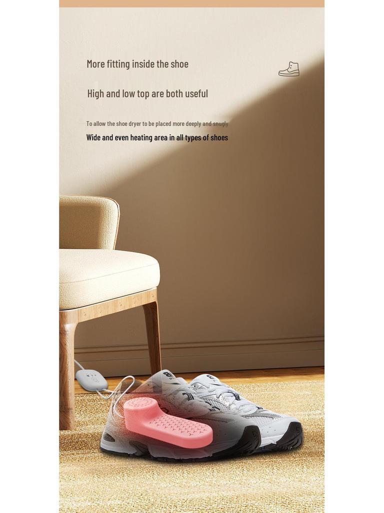Shoe and Sock Dryer with Deodorizing and Sterilizing Features for Quick-Drying
