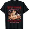 Retro Vintage Katze Kätzchen Kekse Bäckerei Frohen Valentinstag T-Shirt