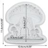Mushroom House Silicone Mold Mushroom Fondant Molds Cake Decorating Tools Cupcake Topper Candy Sugar Craft Gum Paste Polymer Clay
