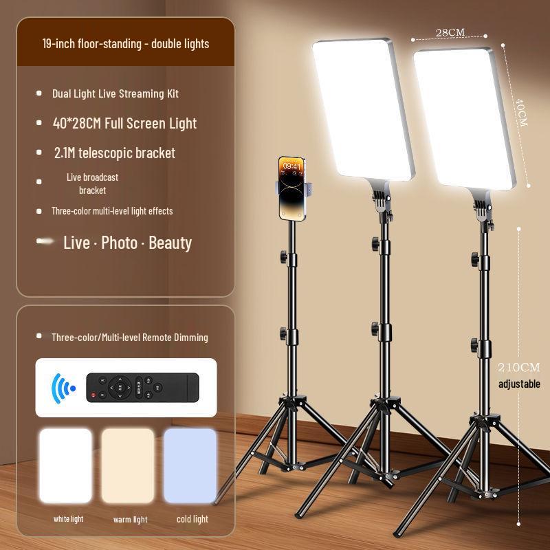 Panou profesional de lumină LED pentru streaming live și fotografie de interior