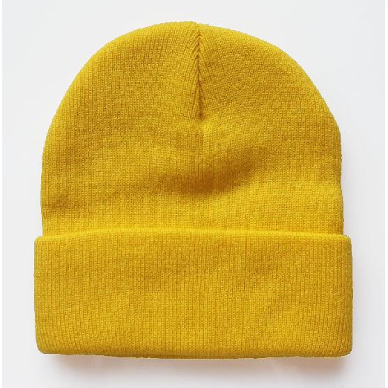 Multi Color Solid Color Knitted Hat, Woolen Hat, Brimless Pullover Hat, Rolled Edge Cold Weather Hat, Customizable