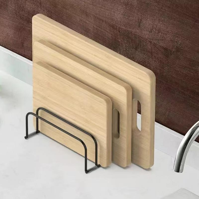 5-Tier Kitchen Cutting Board Rack, Carbon Steel Cutting Board Rack, Kitchen Pot Lid Storage Rack - Kitchen Organizer And Storage