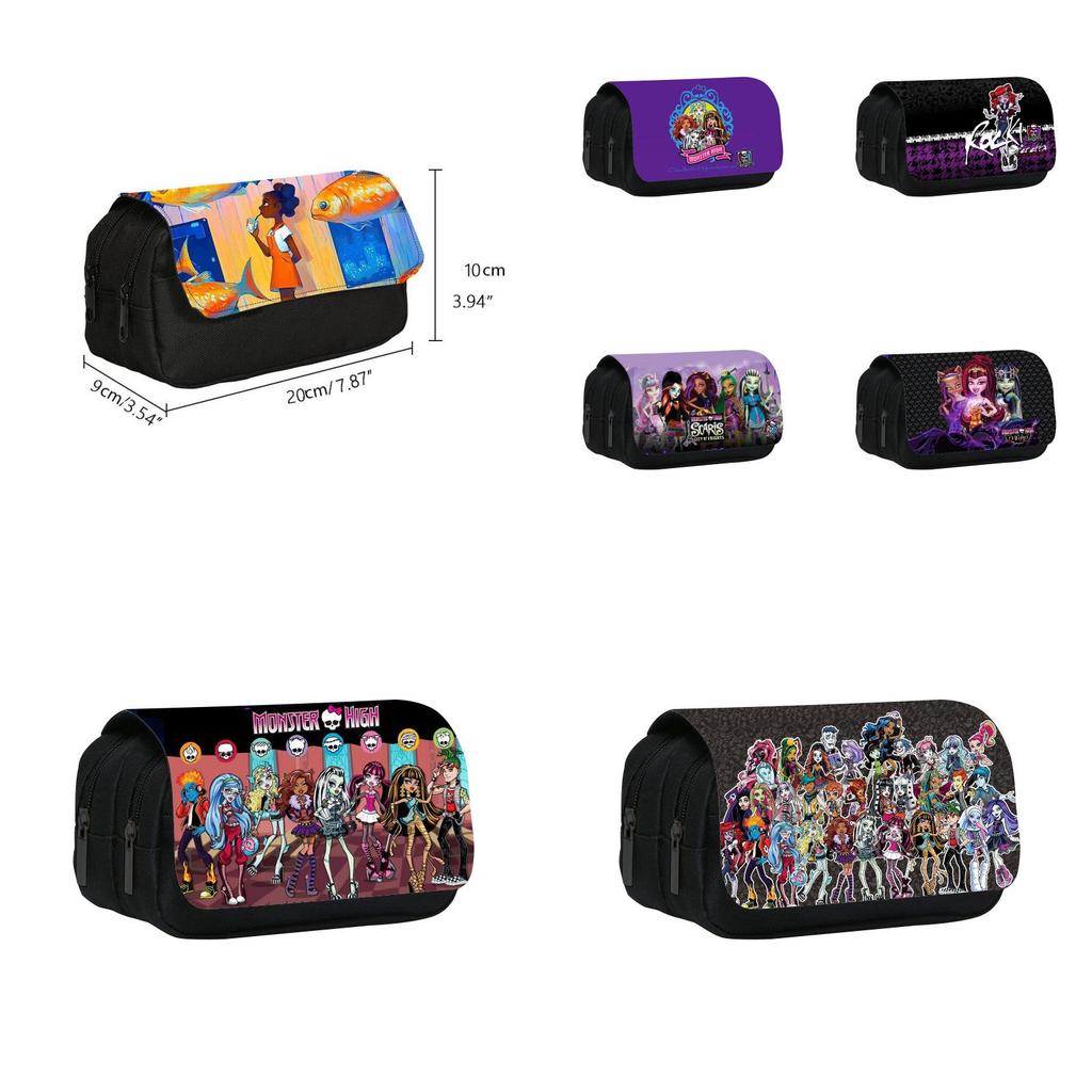 Monster High Elf High School Pencil Case With Detachable Cover For Students