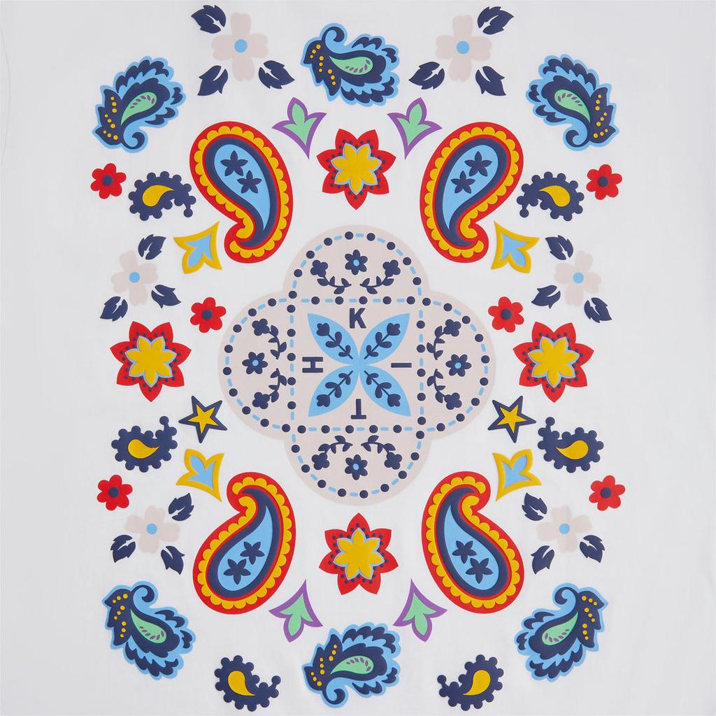 Kith Paisley Tee White Unisex Tops KHM031931-101