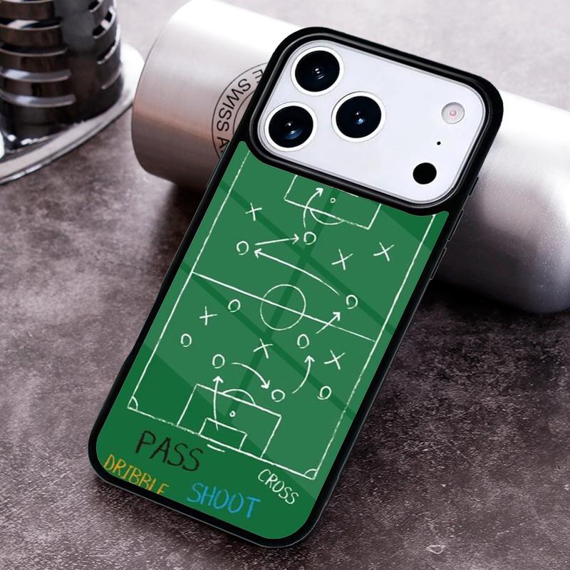 Football Field Phone Case for iPhone 17 16 15 Pro Max Air 14 13 12 11 Plus Shockproof Cover