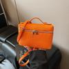 Textured lunch box bag messenger small bag handbag trendy women's bag high-end commuter messenger bag women