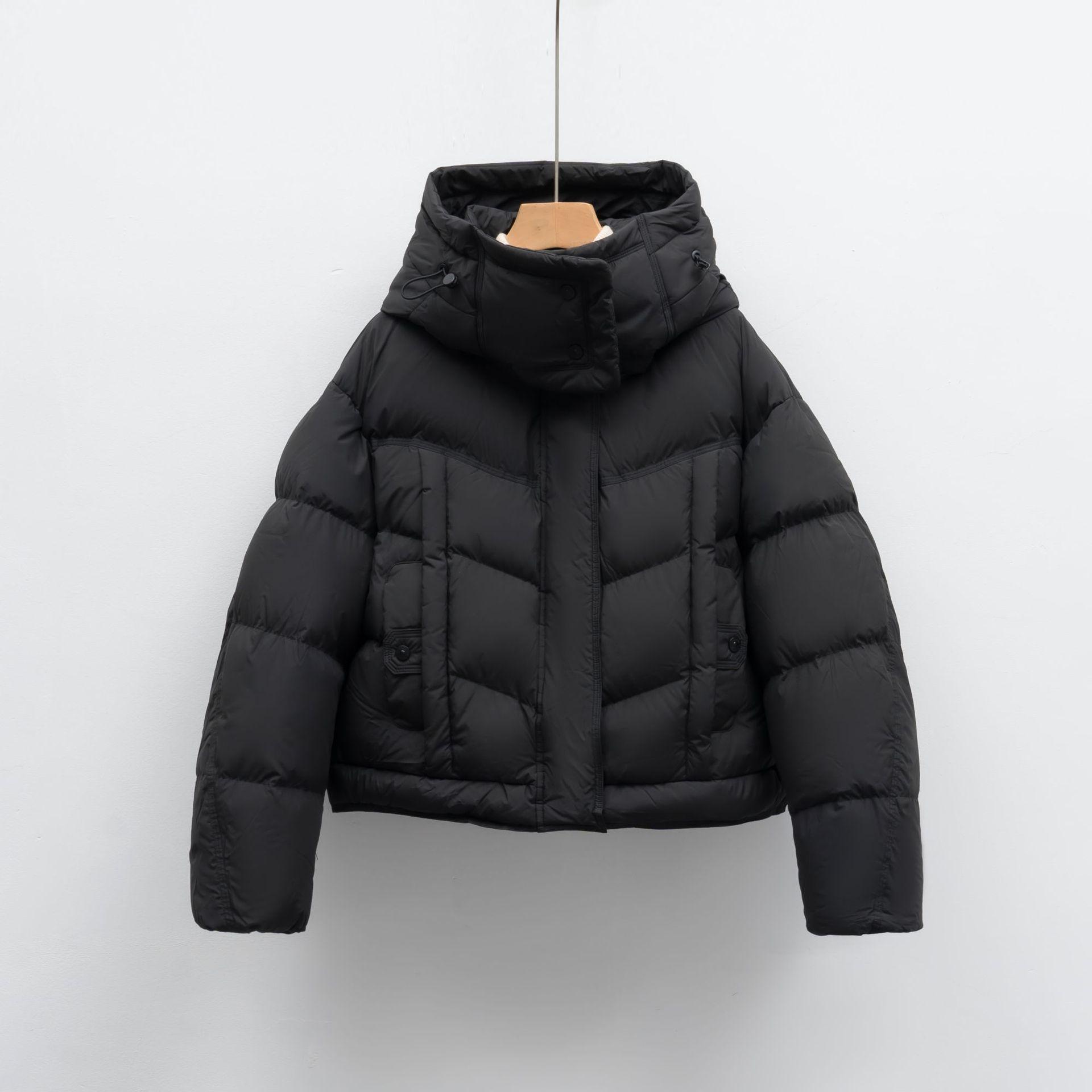 Женский пуховик однотонный утолщенный зимний короткий пух утки новый пуховик M