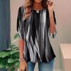 Summer Women's 3D Printed Long Sleeve T-Shirt Fashion Versatile Breathable Trend Casual