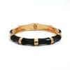 European, American Bohemian Alloy Bamboo Bracelet Women's Fashion Personality Enamel Color Drip Oil Holiday Wind Bracelet