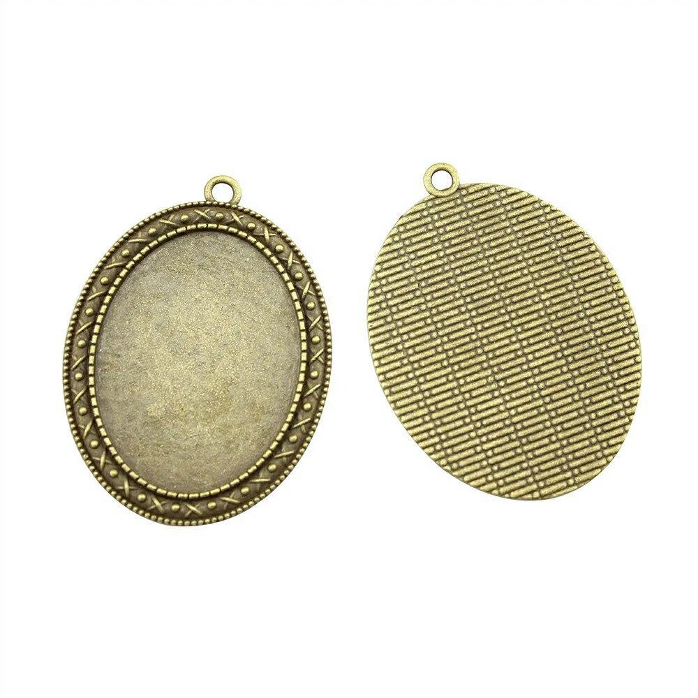 Fit Oval 20X30Mm 25X35Mm Glass Cabochon Base Setting Tray Components Car Accessories Gift Jewelry And Accessories