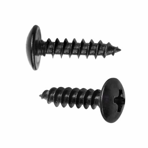 Xiedeai Blackened Cross Wood Screws - Large Countersunk Head Screws, Multipurpose for Wood, Carbon Steel, Pan Head, Round Head, Mushroom Head, Self-Ta