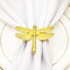 6 Pieces Napkin Ring Metal Iron Insect Decorative Towel Buckle Holder Portable Festival Restaurant Dining Room Decoration