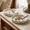 Non-Slip Base Minimalist Flower Key Dish Plastic Floral Decorative Holder  Vanity Tabletop