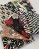 Small furoshiki 50cm plum red retro cute D#9-1