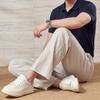 Light Luxury Casual Breathable Skin Friendly Men's Casual Pants with Linen and Lyocell, No Ironing and Easy To Maintain Straight Leg Pants