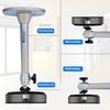 Metal Ceiling Mount for Projectors Aluminum Alloy Construction 2KG Load Capacity Multiple Position Installation
