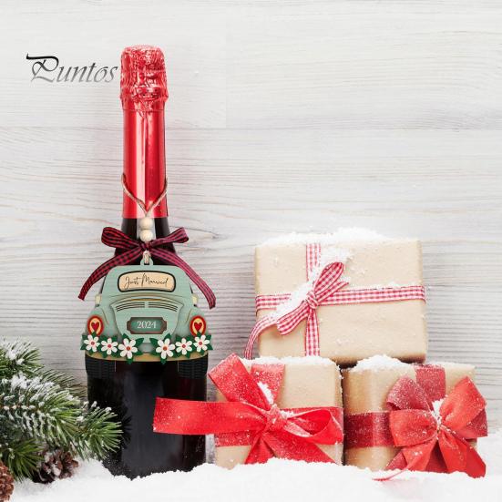 Wedding Gifts First Christmas Married Ornament Wooden Hanging Car/House Decoration Mr. And Mrs. Gift for Newlywed Bride
