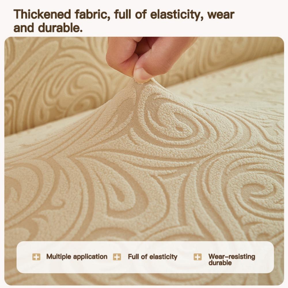Jacquard Velvet Sofa Cover Protector Elastic Full Coverage Universal Set Thickened All Season