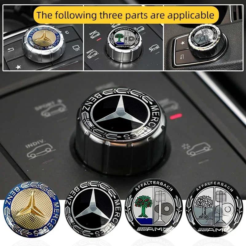 Car Sticker Benz Hot For Benz For AMG Benz Car Multimedia Knob Decorative Stickers For Mercedes-benz AMG Barbosa W205 C300 W203