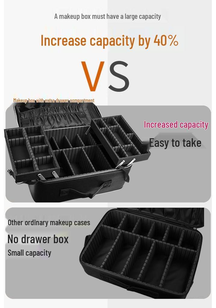 Professional Large Capacity Makeup & Tool Storage Bag