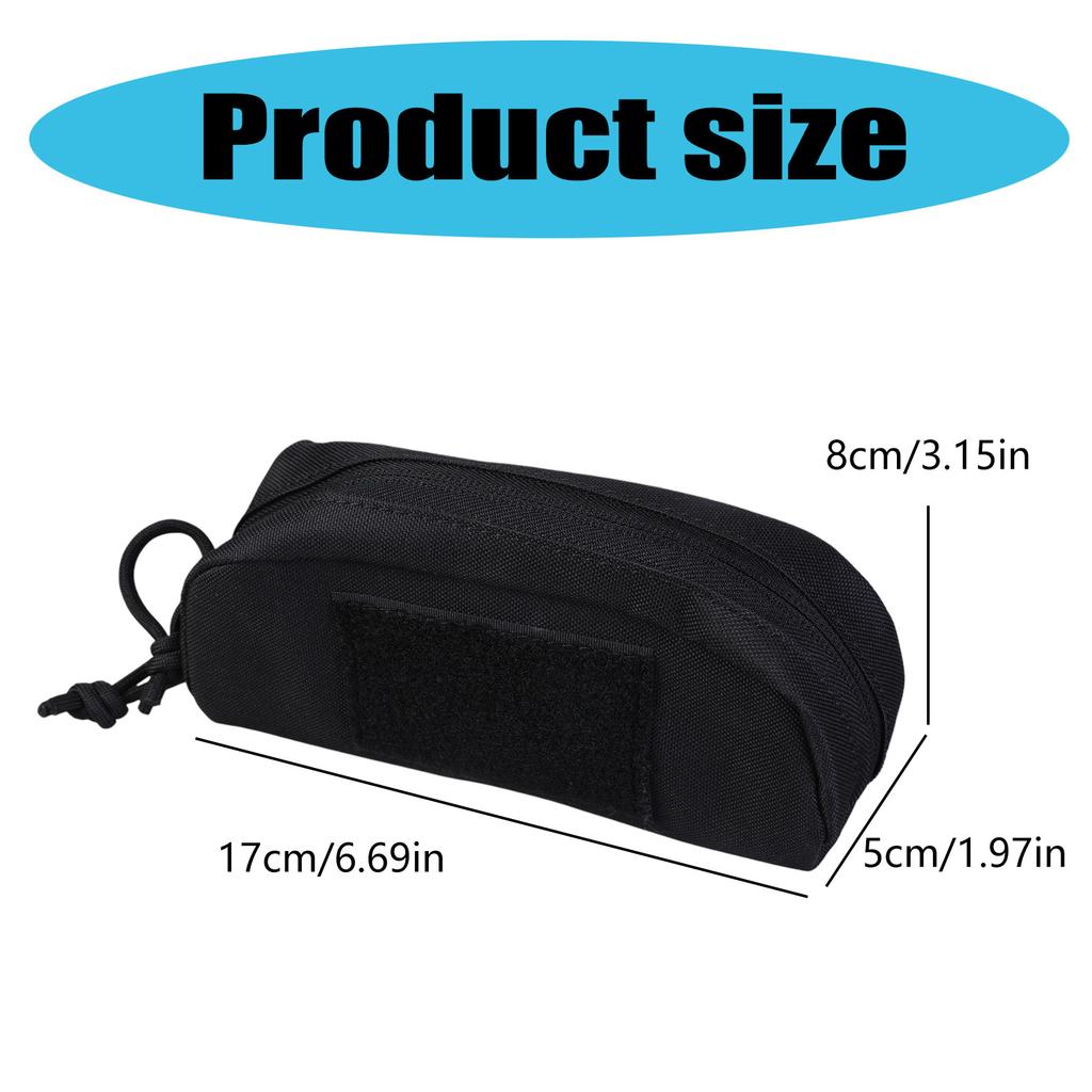 Taktické pouzdro na brýle Nárazuvzdorné pouzdro na přenášení brýlí Ochranná krabička Pouzdro na brýle Pouzdro na uložení brýlí s klipem na opasek