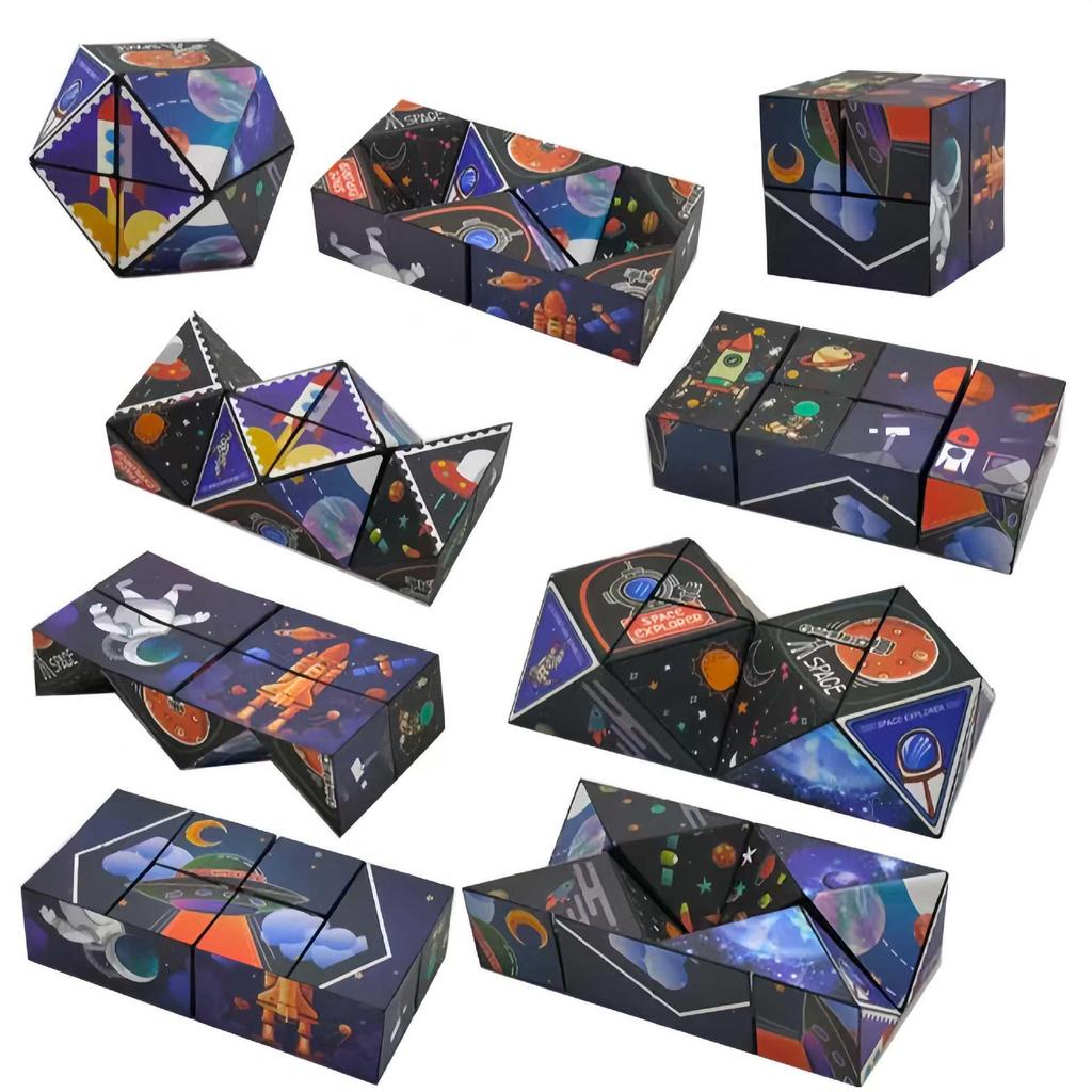 3D Geometric Magnetic Rubik's Cube: Endless Puzzle Toy for Kids' Cognitive Development