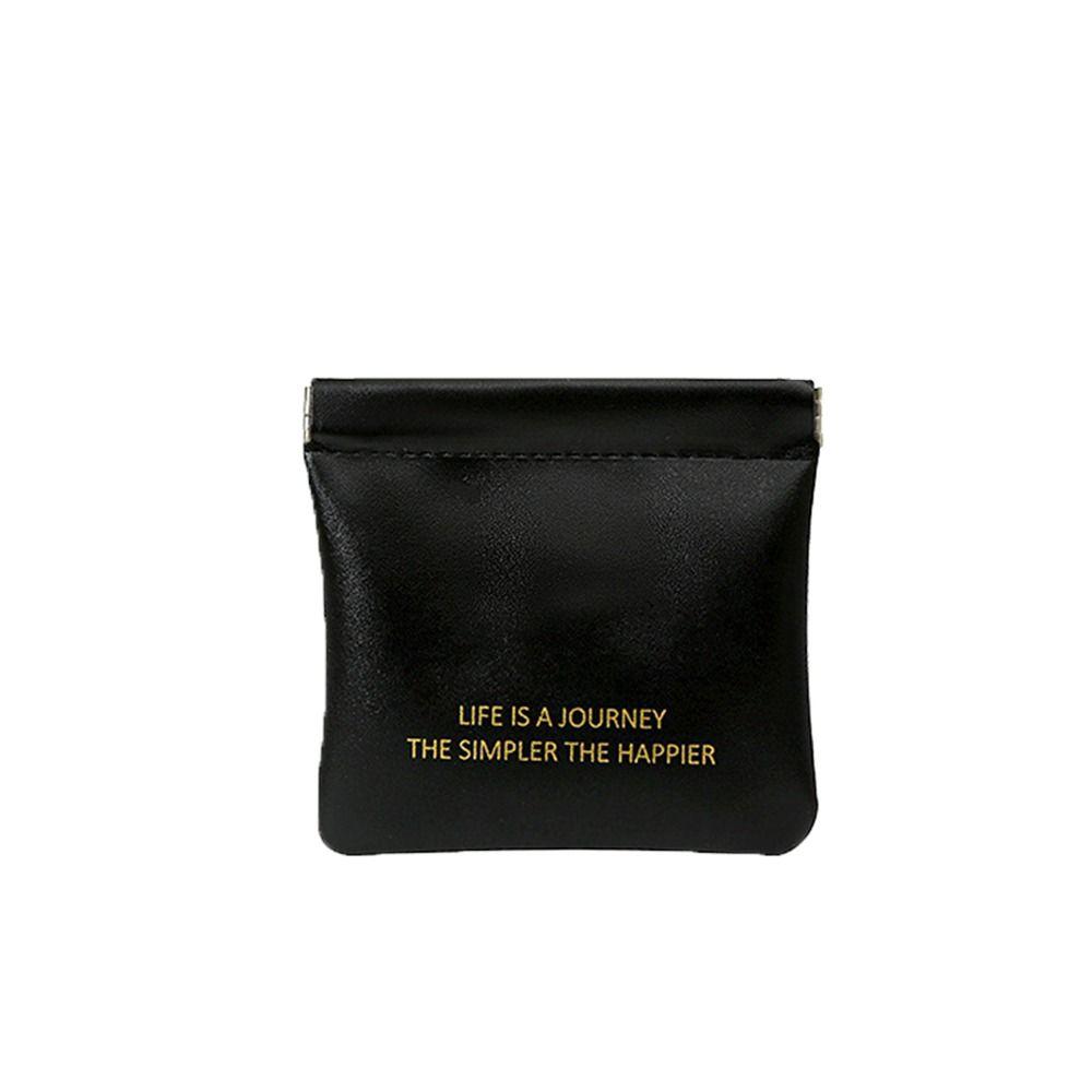 

Bags Self-closing Lipstick Cosmetic Bag PU Coin Purse Women Change Storage Bag Leaf Spring Bag S