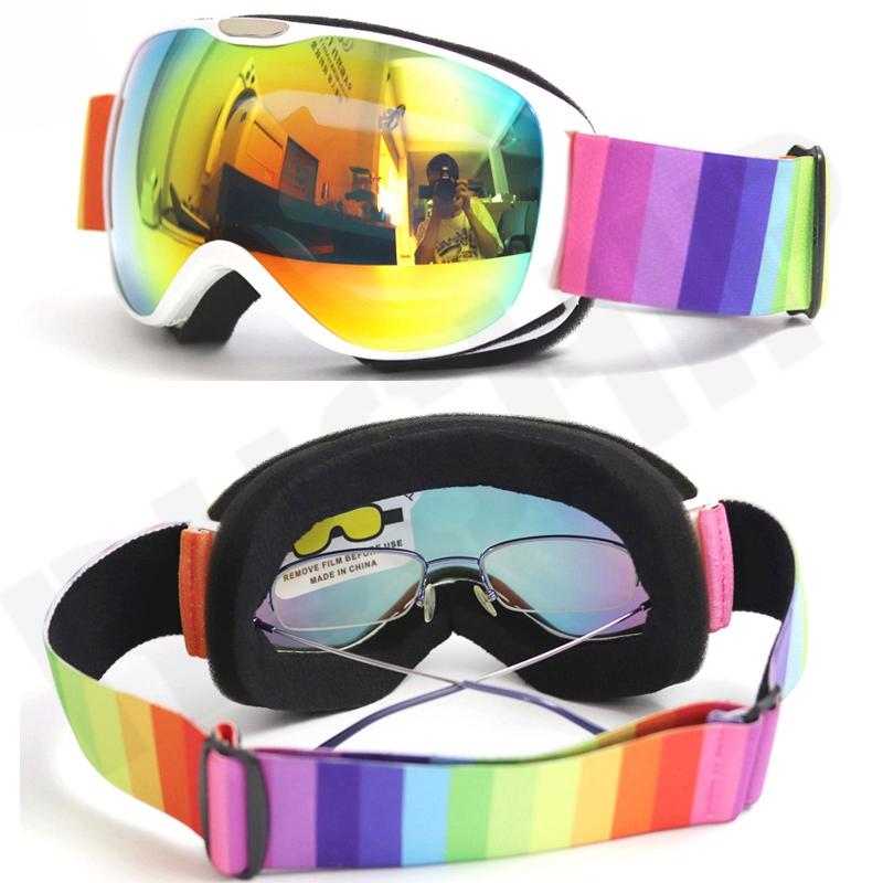Kids Ski Glasses Small Size Children's UV400 Anti-fog Goggles Ski Spherical Lens Girls Boys Snowboard Goggles Glasses