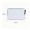 Wall-Mounted Double-Sided Magnetic Aluminum Whiteboard With Two Magnets And Whiteboard Marker With Eraser For Teaching Learning