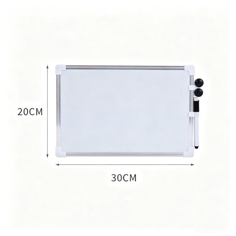 Wall-Mounted Double-Sided Magnetic Aluminum Whiteboard With Two Magnets And Whiteboard Marker With Eraser For Teaching Learning