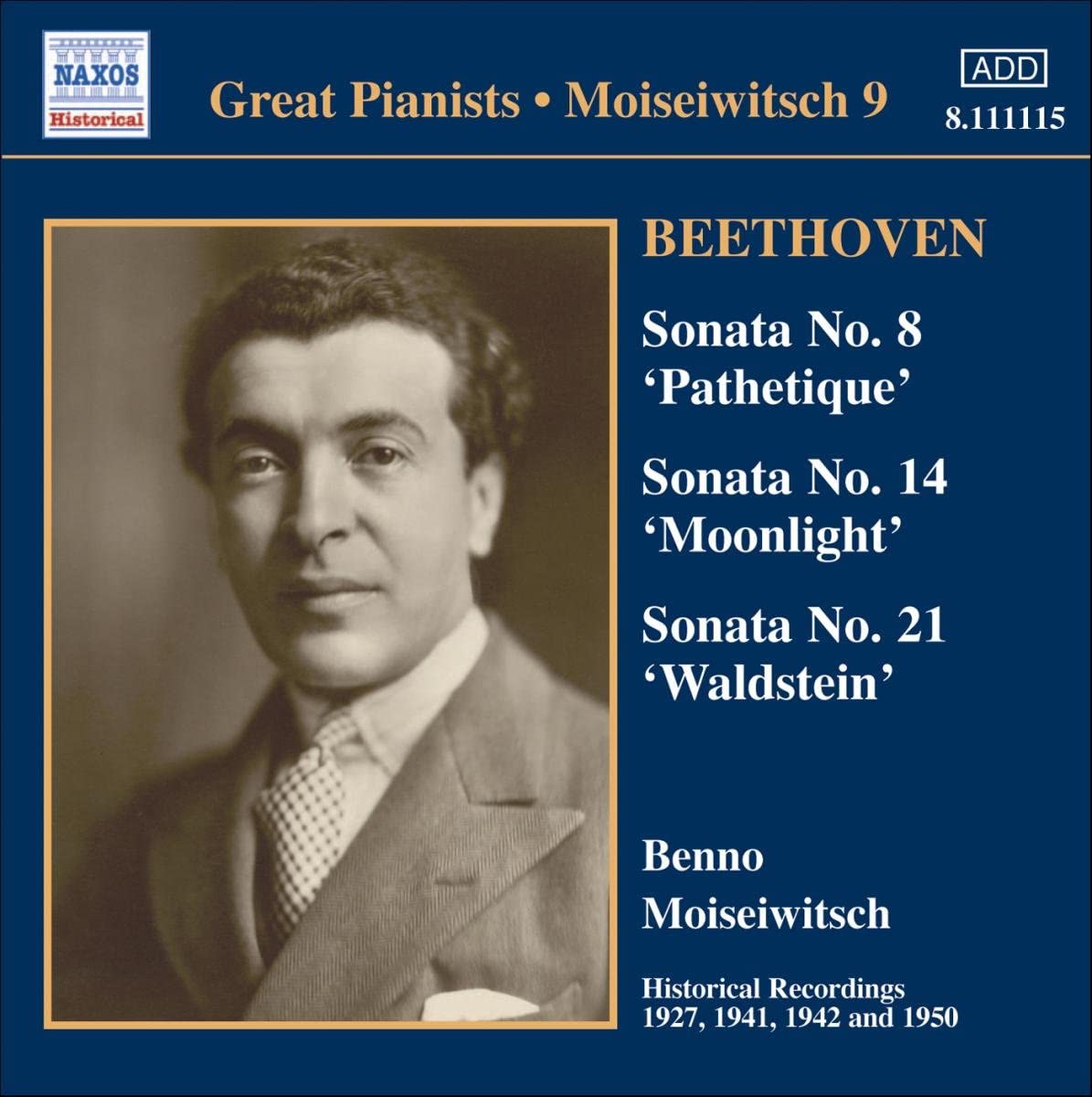 

CD MOISEWITSCH - Beethoven: Piano Sonatas Europe Classical Used