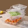 Transparent Acrylic Rectangular Food Display Tray