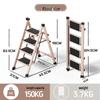 Folding Small Indoor Ladder: Multi-functional A-frame with Non-slip Steps, 2 or 3 Steps